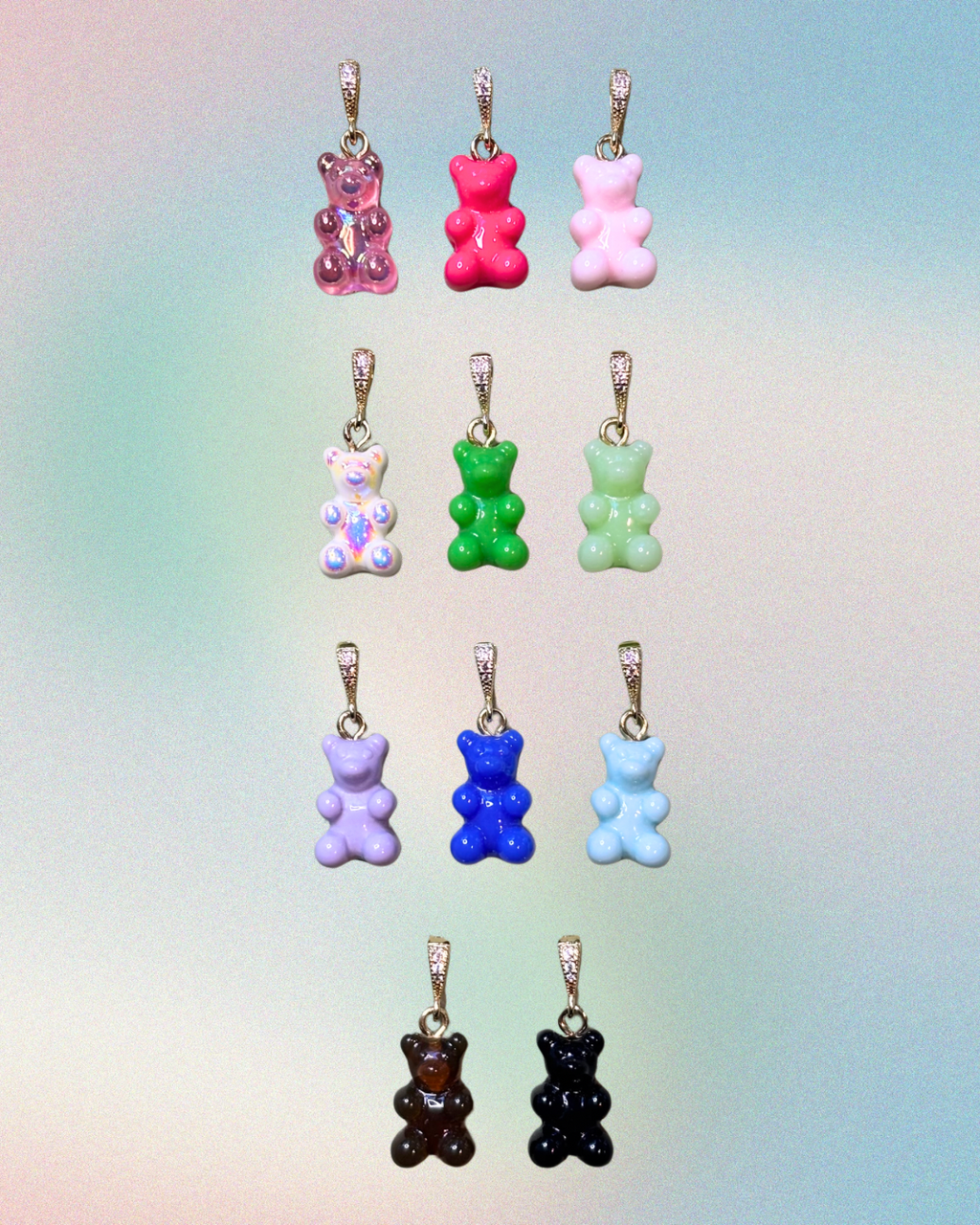 Teddy Charm goldene Schlaufe