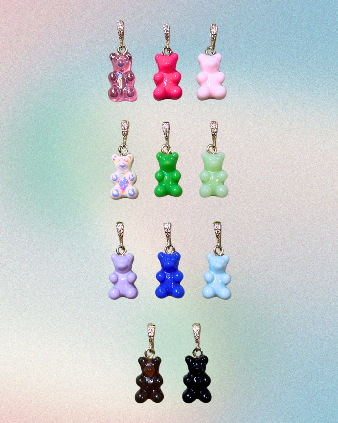 Teddy Charm goldene Schlaufe