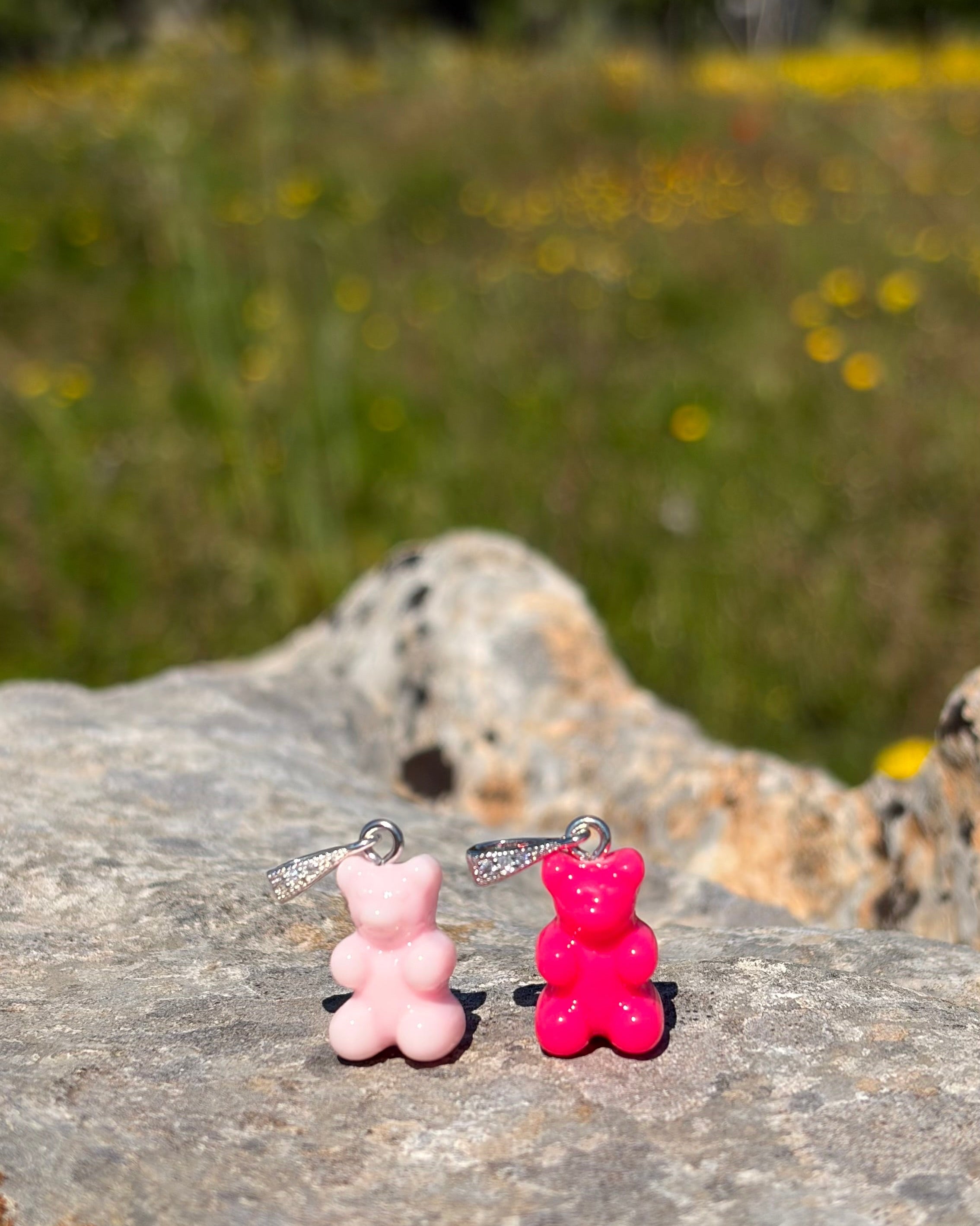 Teddy Charm silberne Schlaufe