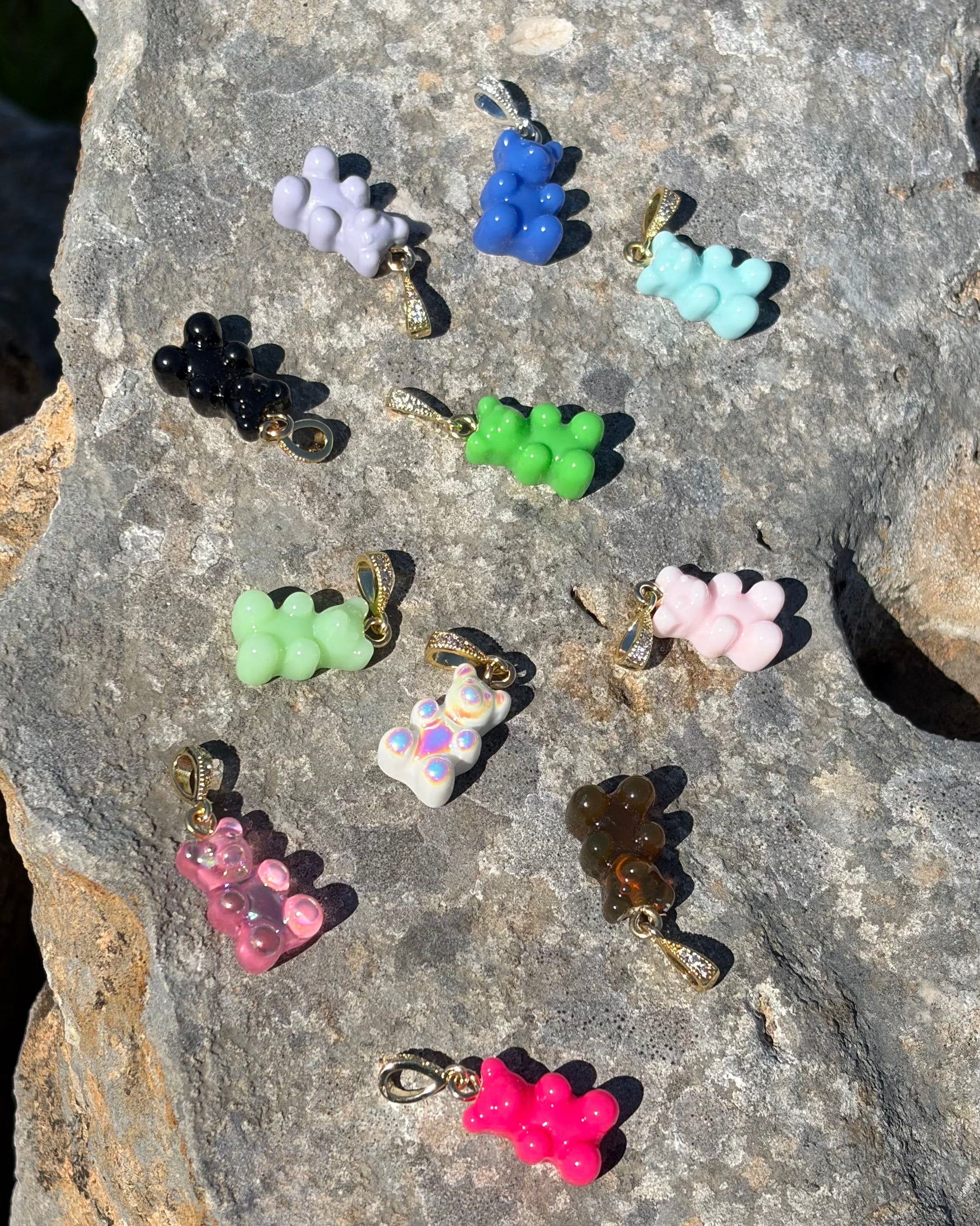 Teddy Charm goldene Schlaufe