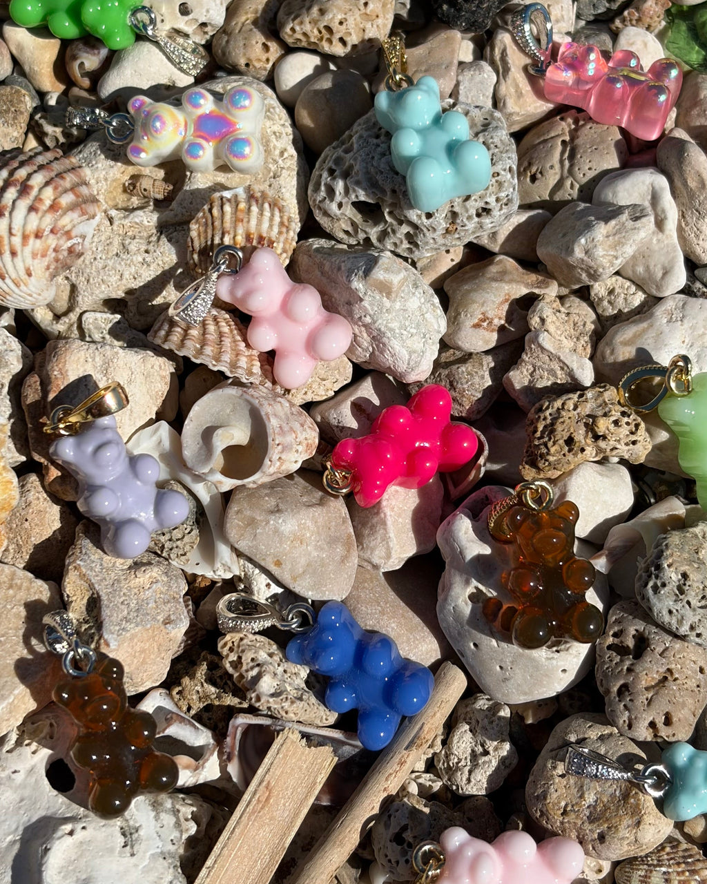 Teddy Charm silberne Schlaufe