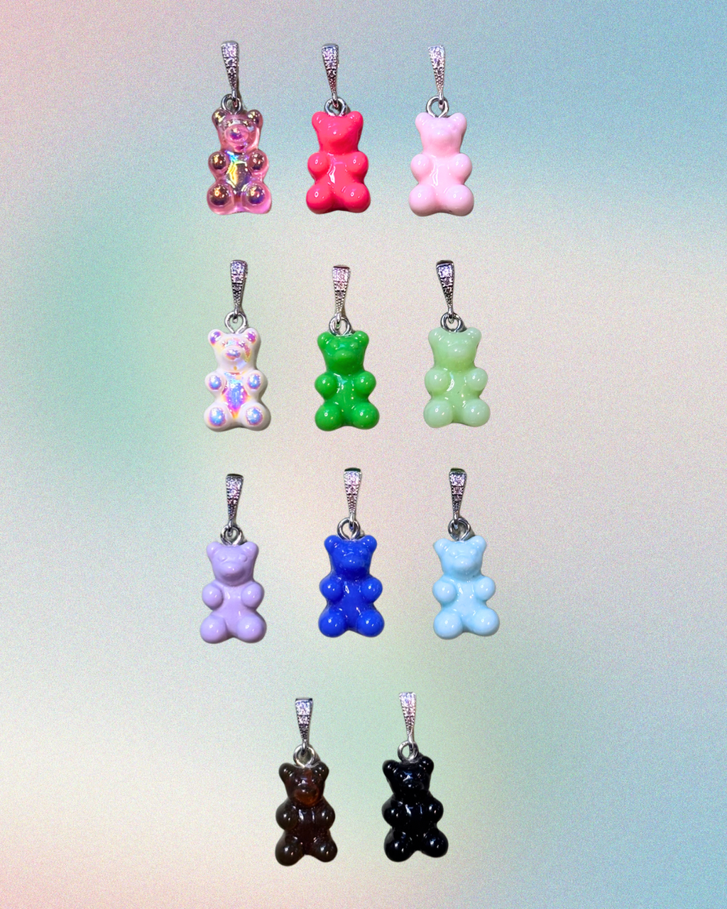 Teddy Charm silberne Schlaufe