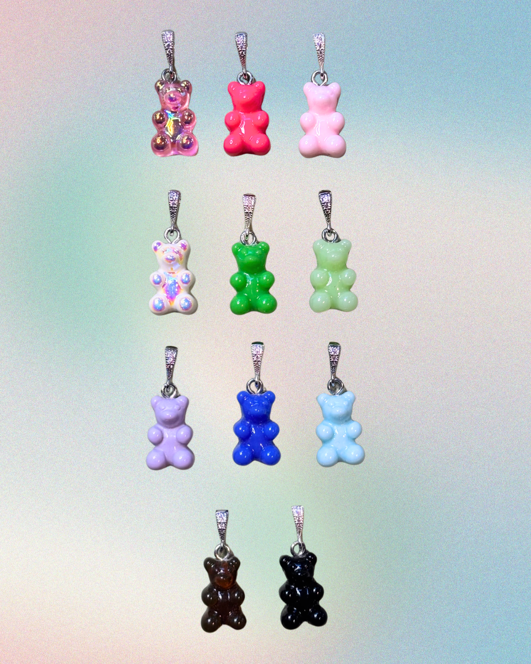 Teddy Charm silberne Schlaufe