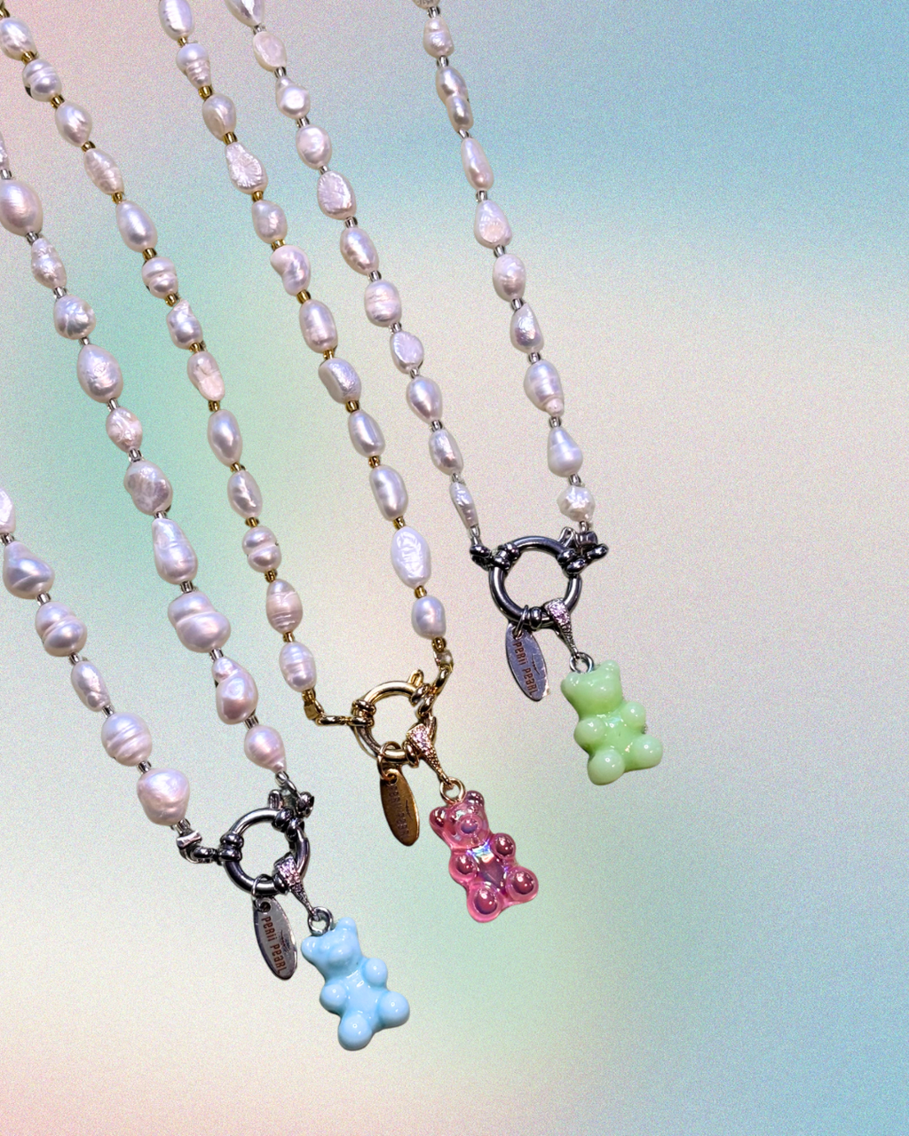 Teddy Charm goldene Schlaufe