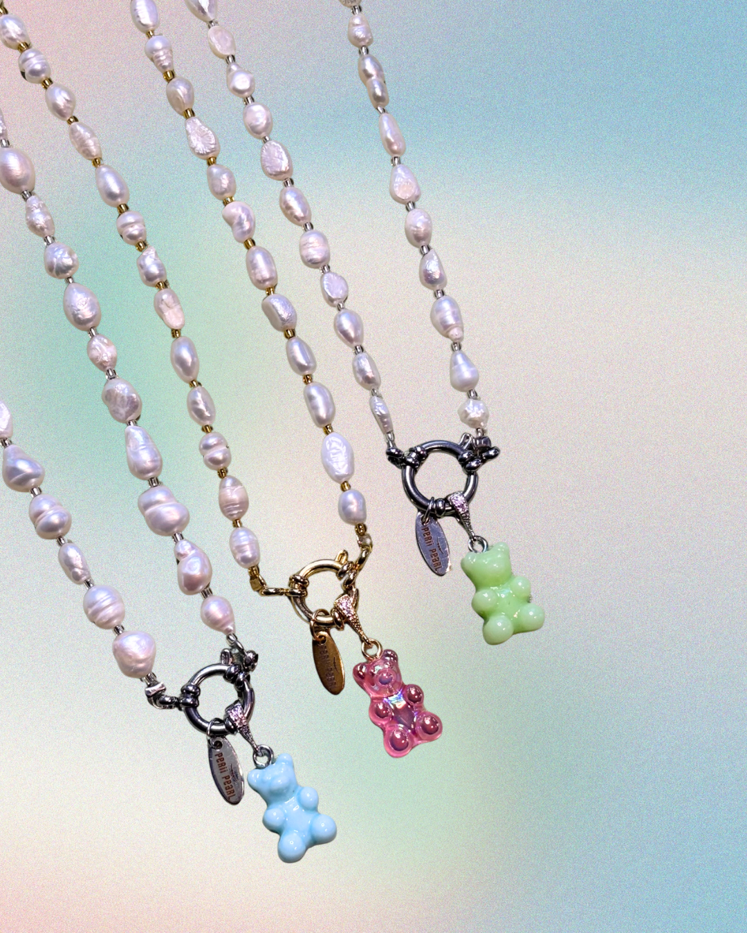 Teddy Charm goldene Schlaufe